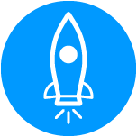 Icono de lupa con signo más representando búsqueda y crecimiento