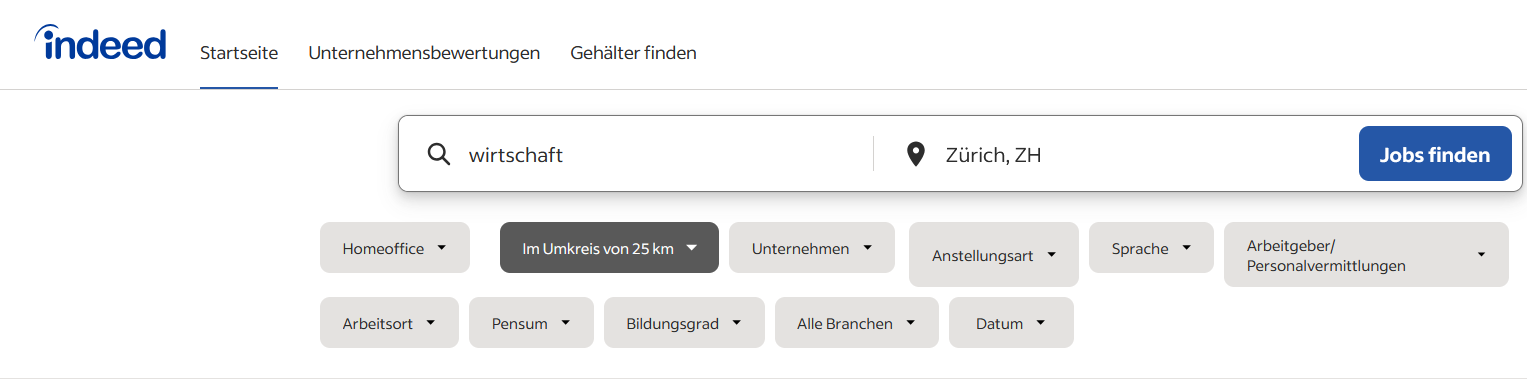 Indeed Wirtschaft