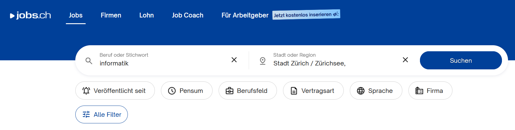 Jobs.ch Informatik