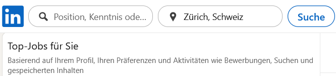 LinkedIn Empfohlene Jobs