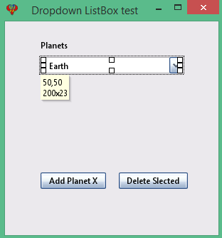 Dropdown Dropdown list