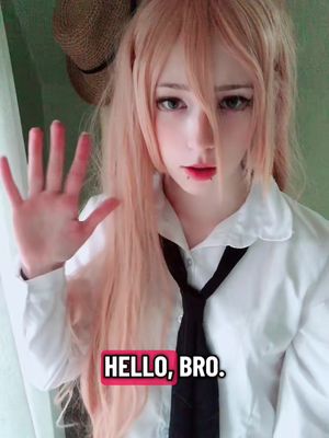 I added captions for low attention spam people #cosplay #twitchstreamer #csm #chainsawman #powercosplay 