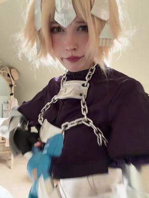 this is so peak.. #jeannedearc #fate #fatecosplay #fategrandorder #cosplay 