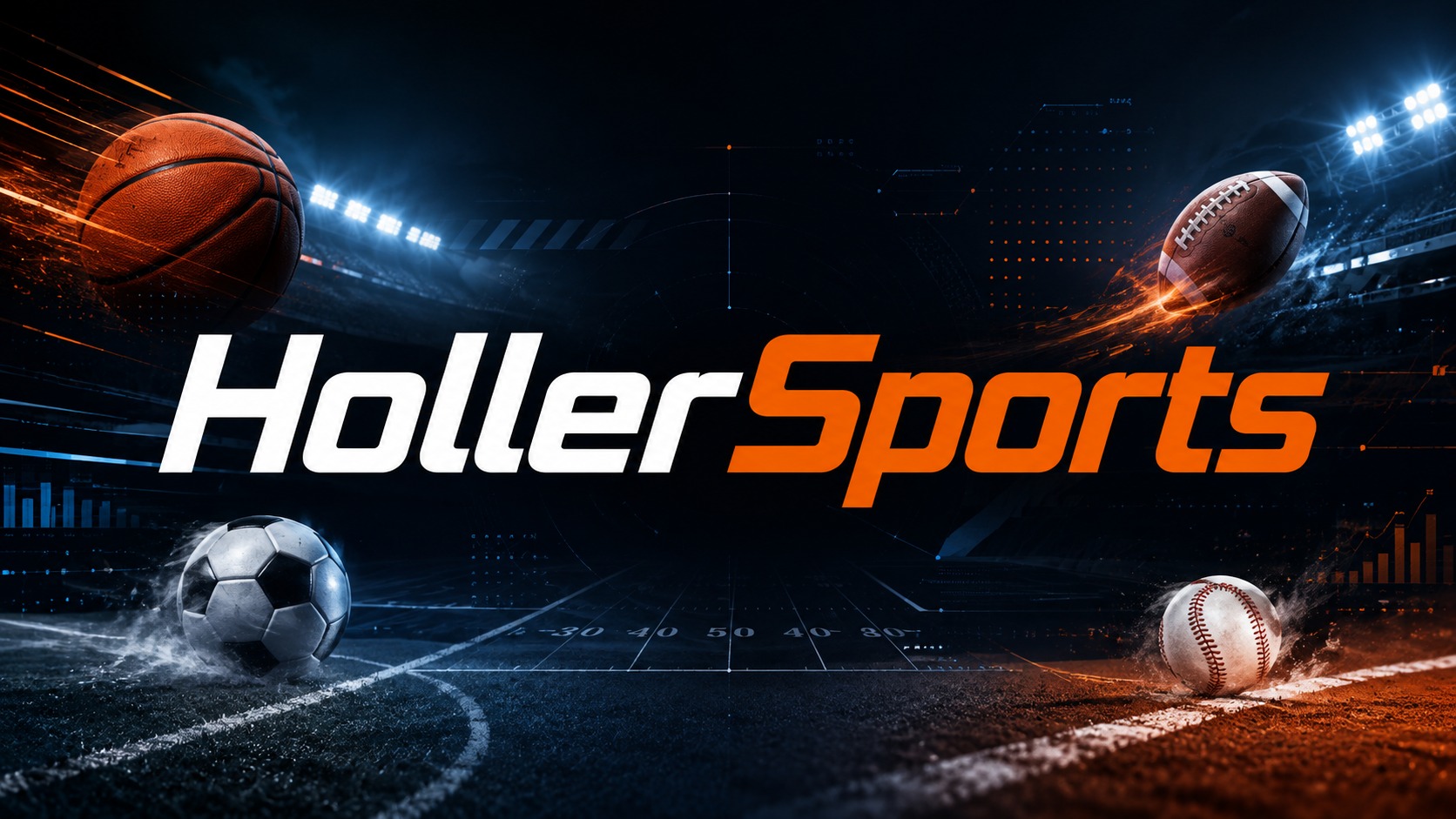 HollerSports stadium brand art