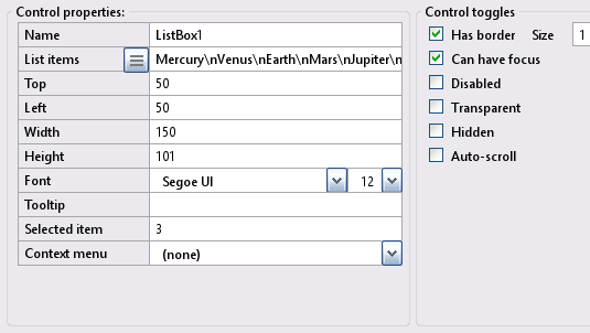 ListBox