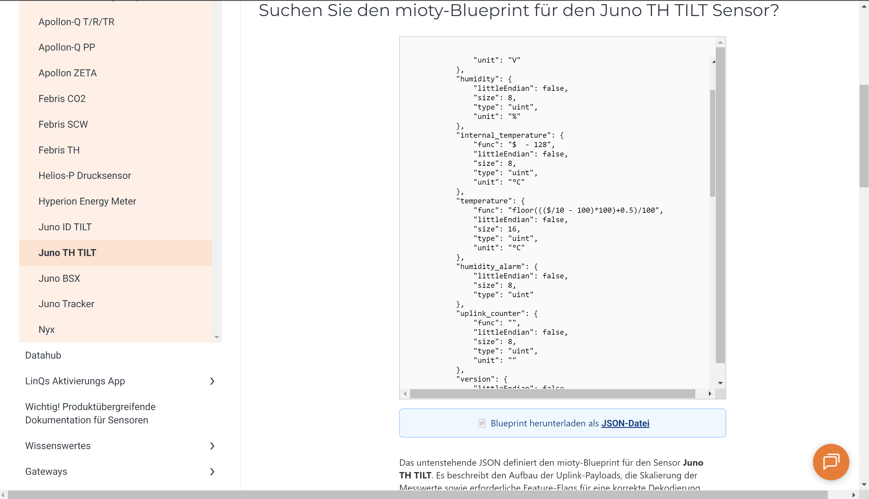 Blueprint mit zugewiesener EUI