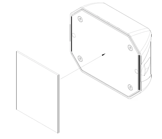 Wandmontage mit Klebestreifen