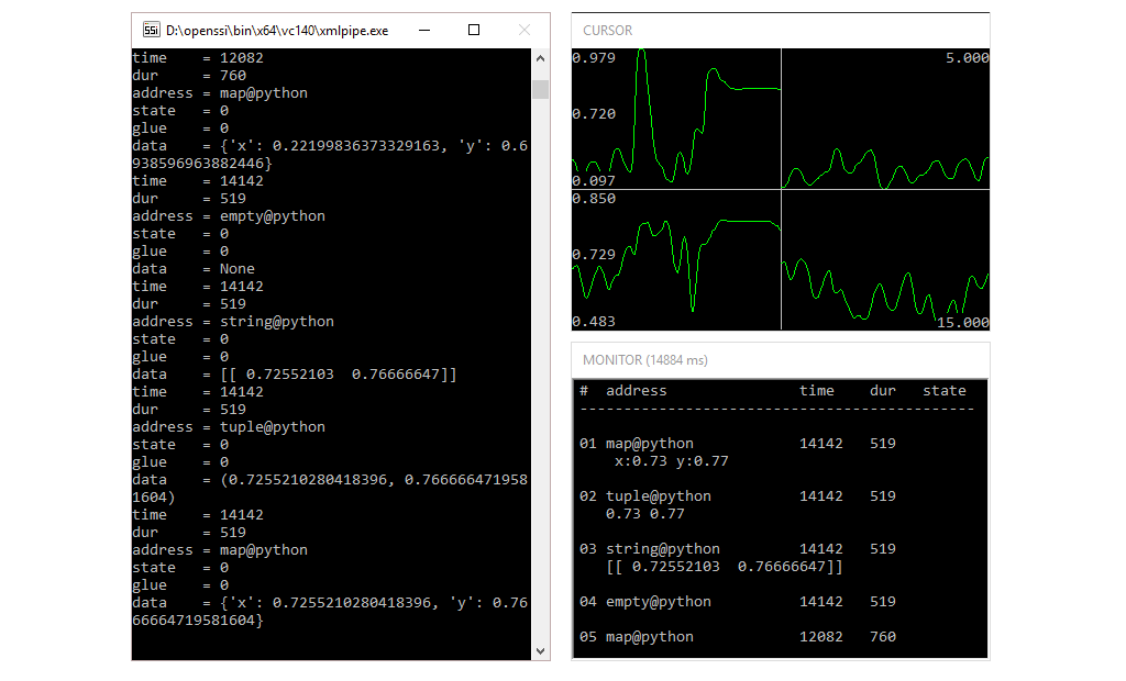 Sending events from a component written in Python.