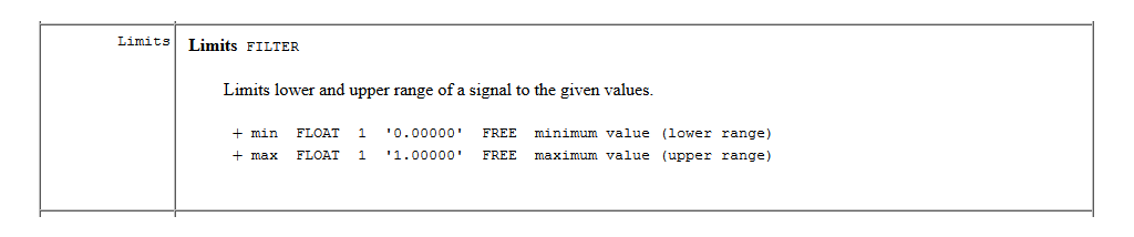 Options marked as FREE can be changed at run-time.