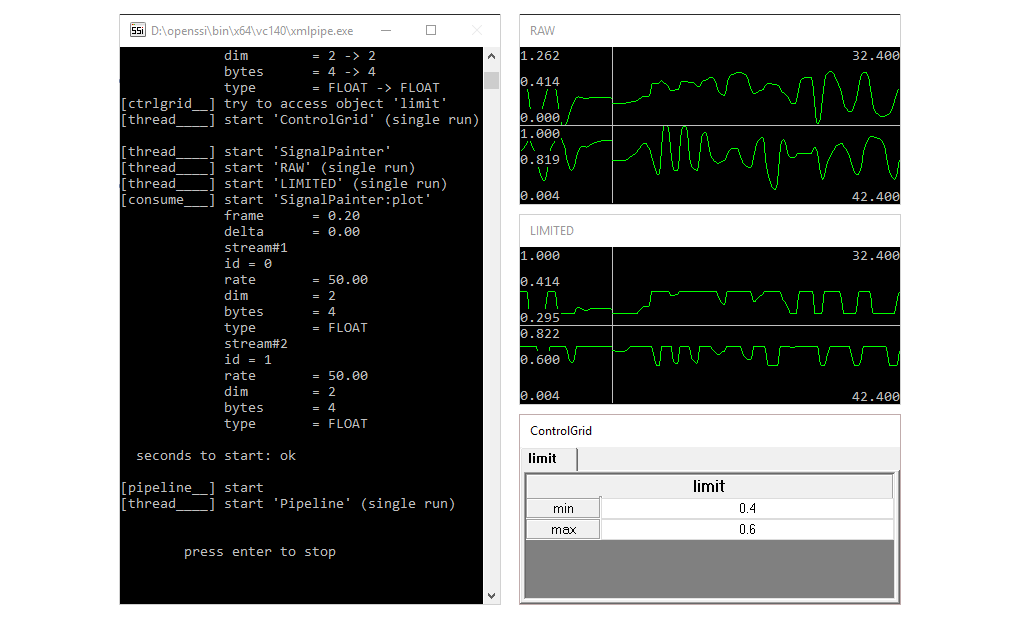 ControlGrid lists options that are editable at run-time.