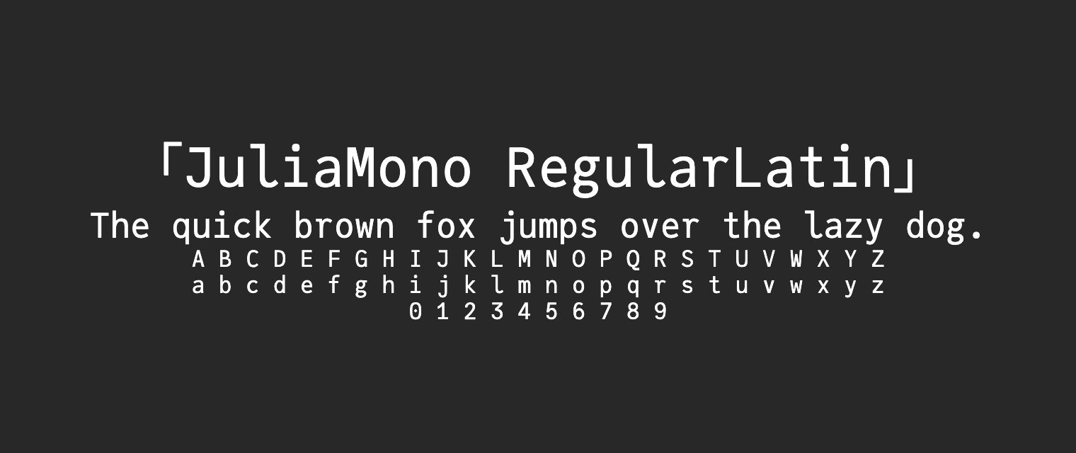 JuliaMono-RegularLatin