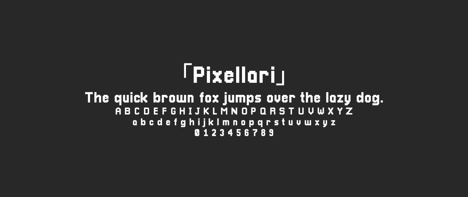 Pixellari字体预览