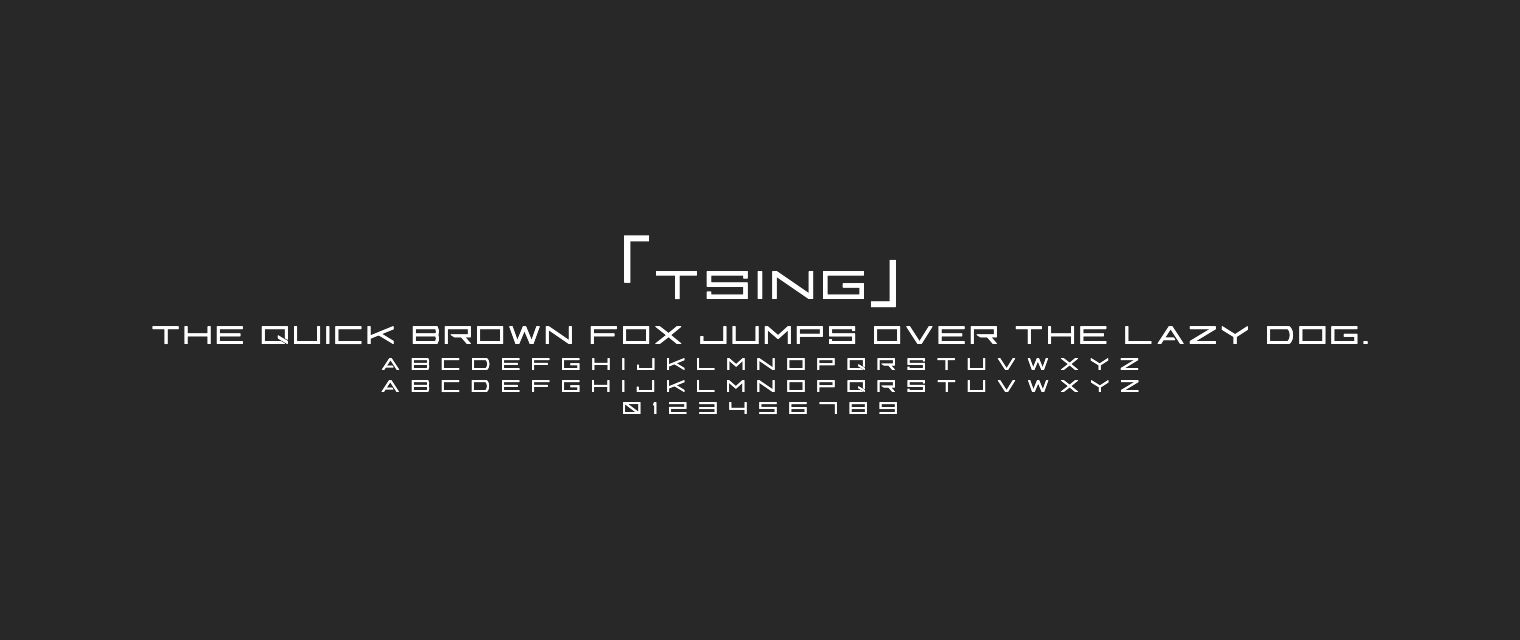 Tsing字体预览