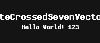 CozetteCrossedSevenVectorBold