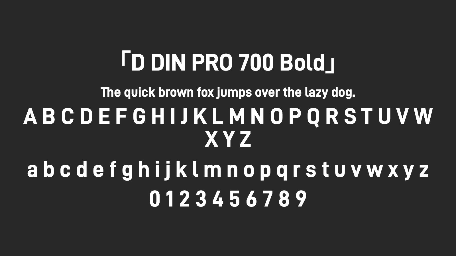 D-DIN-PRO-700-Bold字体预览