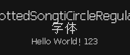 DottedSongtiCircleRegular