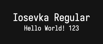 Iosevka-Regular