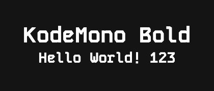 KodeMono-Bold
