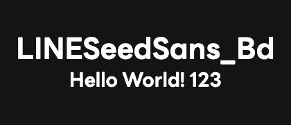 LINESeedSans_Bd