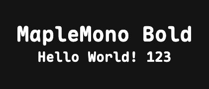 MapleMono-Bold