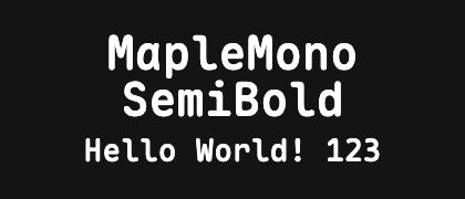 MapleMono-SemiBold
