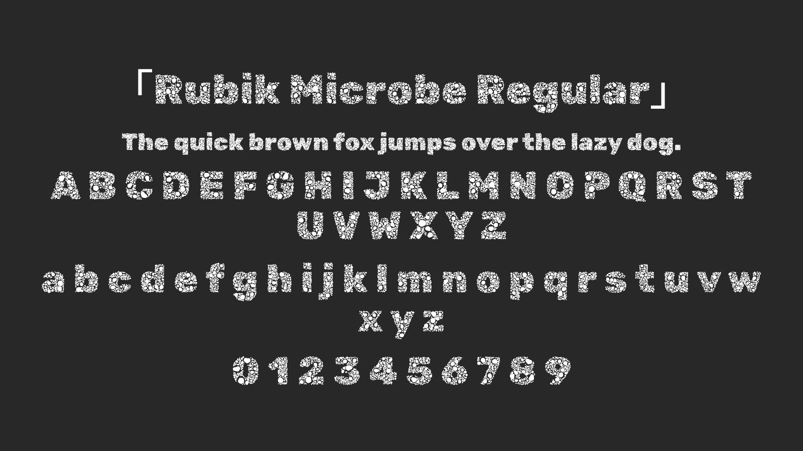 Rubik-Microbe-Regular字体预览