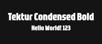 Tektur-Condensed-Bold