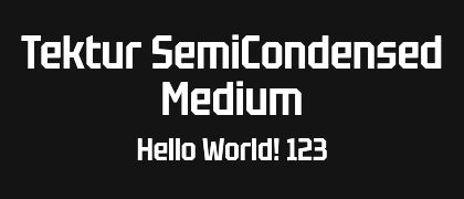 Tektur-SemiCondensed-Medium