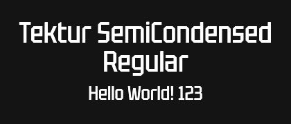 Tektur-SemiCondensed-Regular