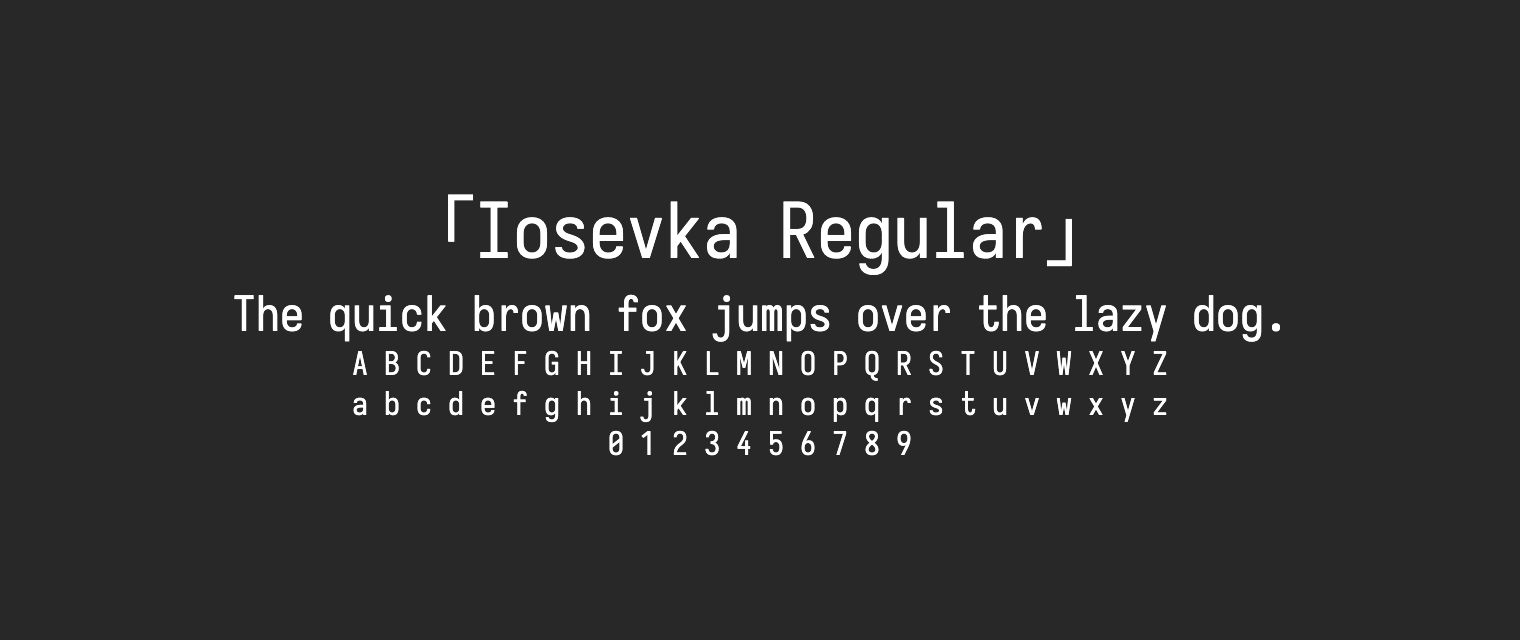 Iosevka-Regular