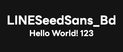 LINESeedSans_Bd