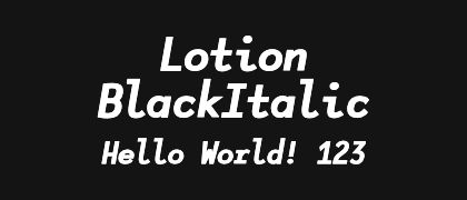 Lotion-BlackItalic