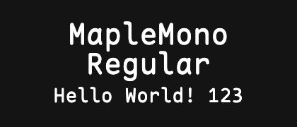 MapleMono-Regular