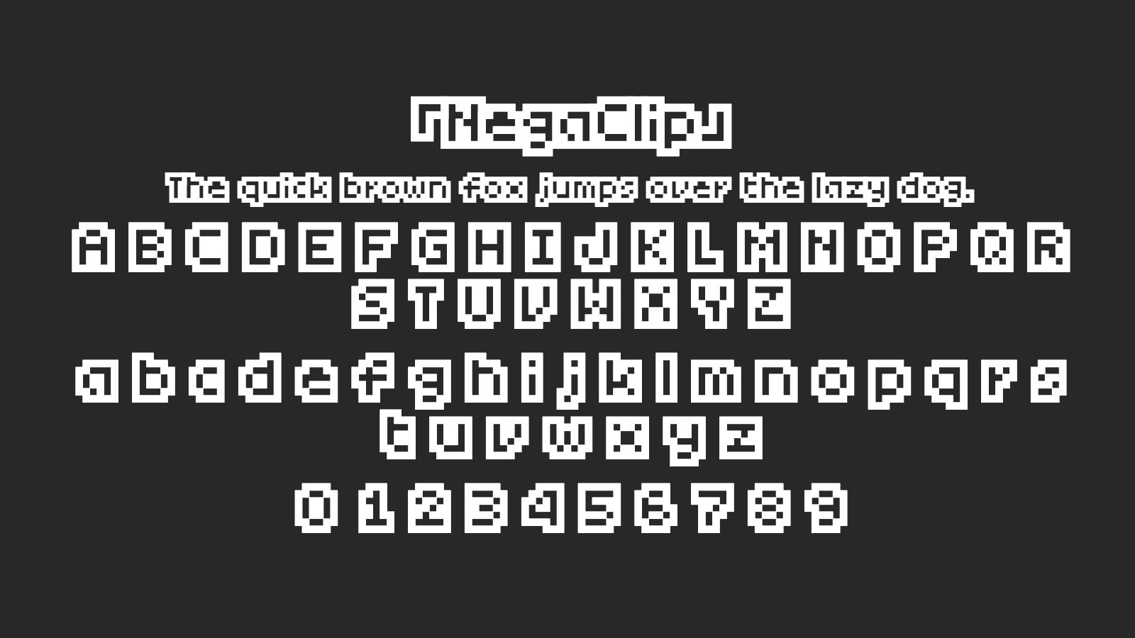 NegaClip字体预览