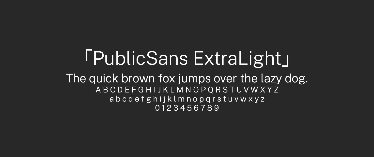 PublicSans-ExtraLight