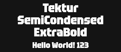 Tektur-SemiCondensed-ExtraBold