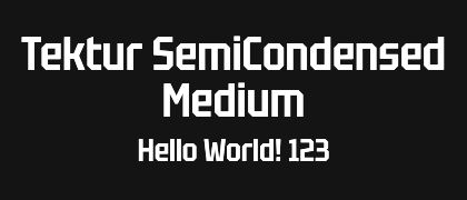 Tektur-SemiCondensed-Medium