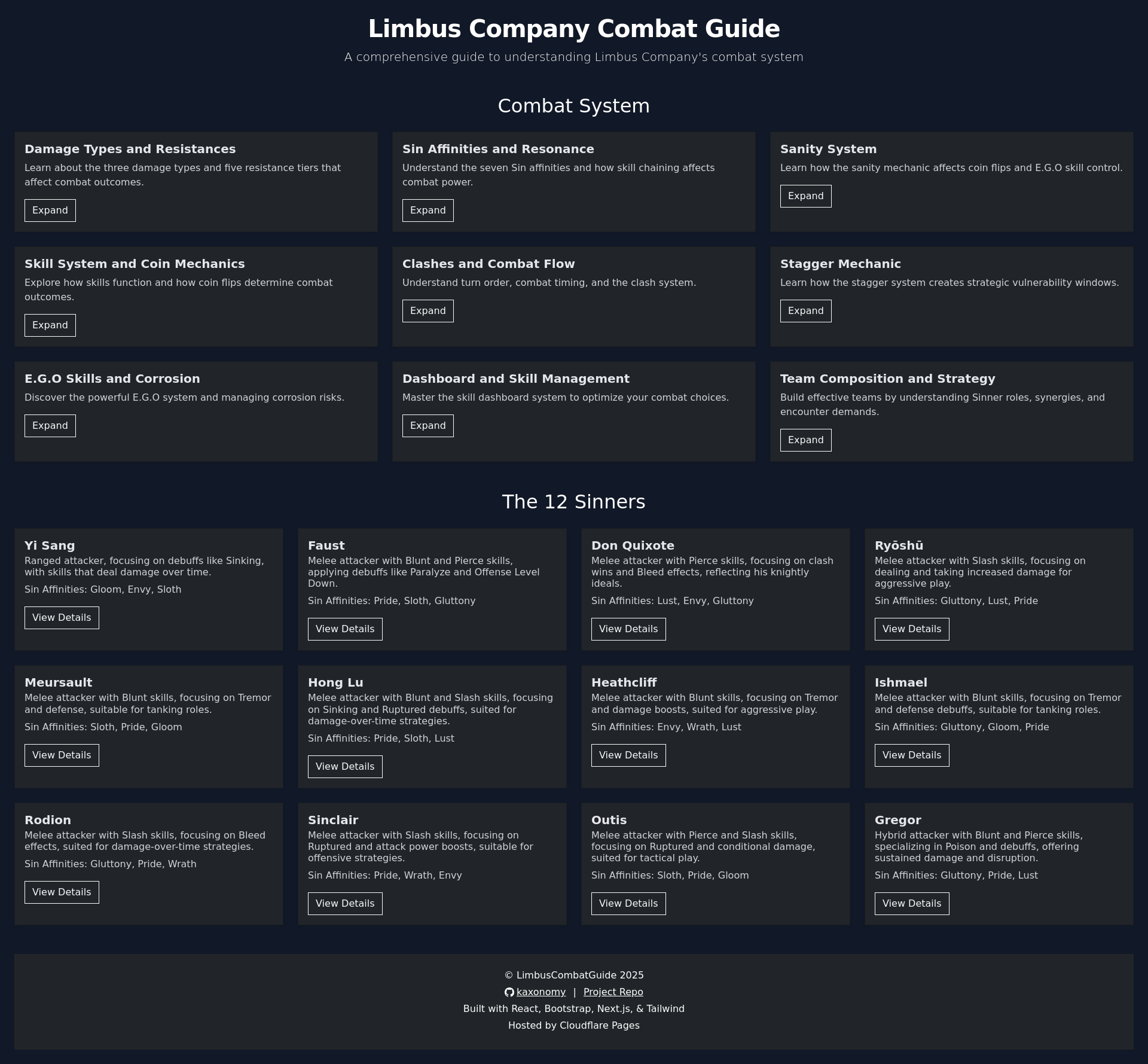 Limbus Company Combat Guide snapshot