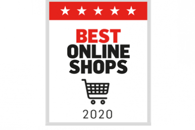 Best Online Shops Poster with a shopping cart drawing