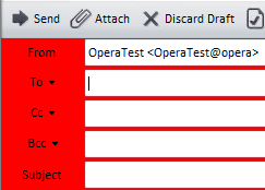 Mail compose window skin
