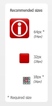 アイコンのシェイプレイヤーを複製して 18 px の背面図形に適合するように調整する