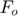 $F_{o}$