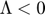 $\Lambda < 0$