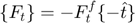$$\left \{ F_{t} \right \} = -F_{t}^{f} \{-\hat{t}\}$$