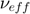 $\nu_{eff}$
