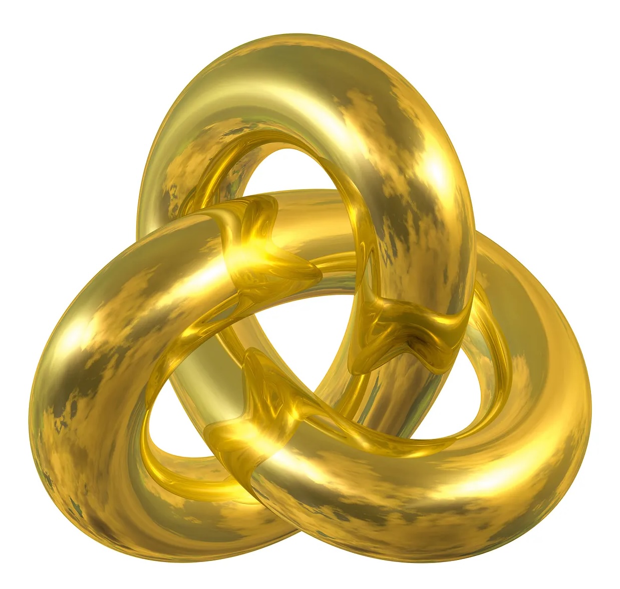 A golden Gordian knot symbolizing the intertwined nature of complexity
