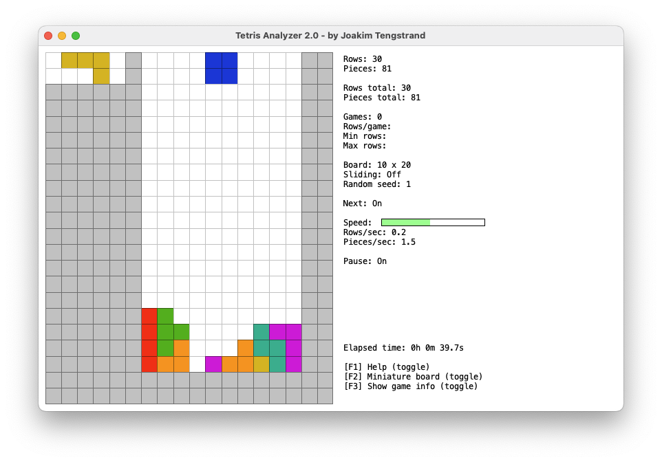 Tetris Analyzer Scala