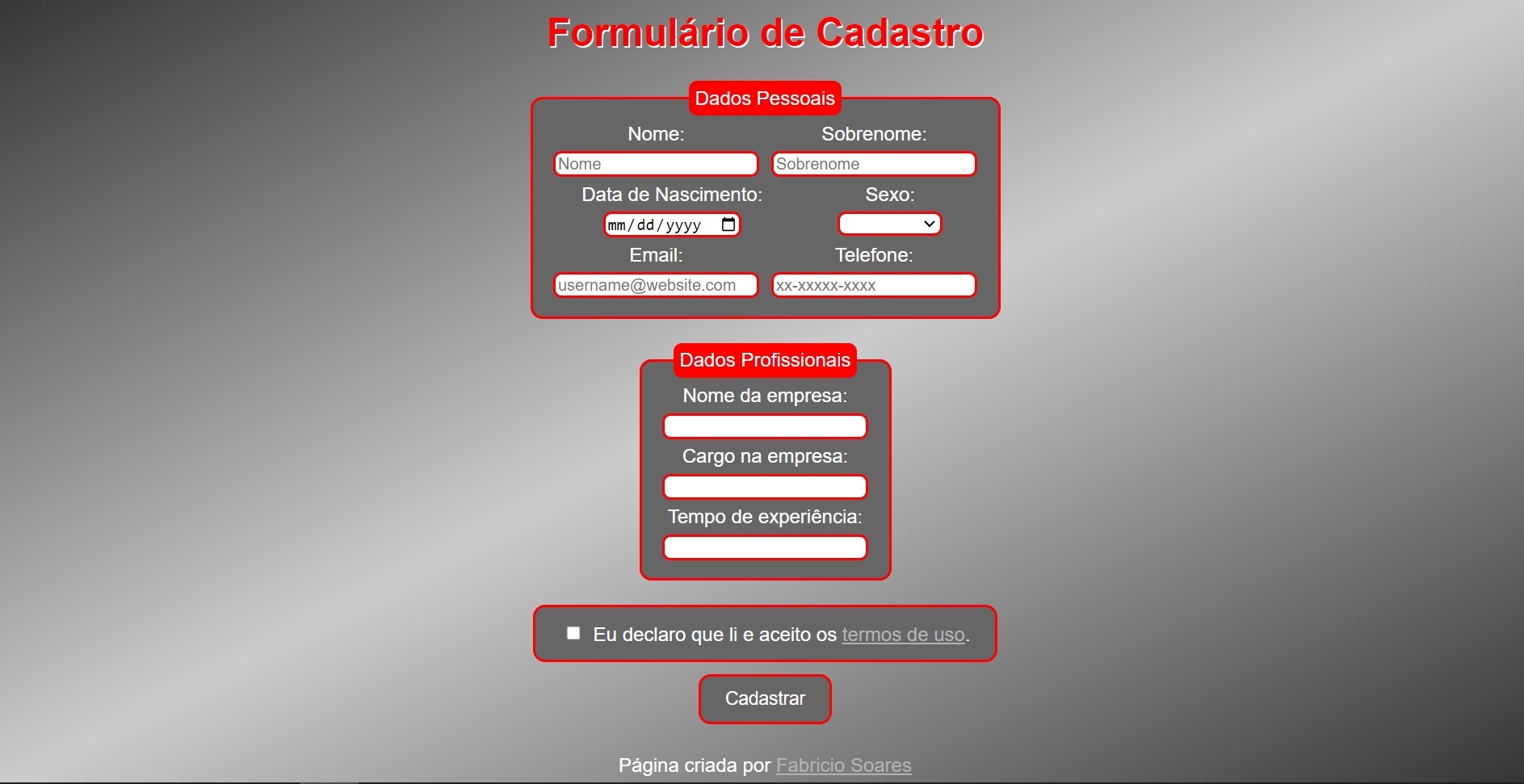 Formulário